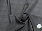 DRAPERIE 100% LAINE VIERGE ÉLÉGANTE À CARREAUX ANTHRACITE - My Little Coupon