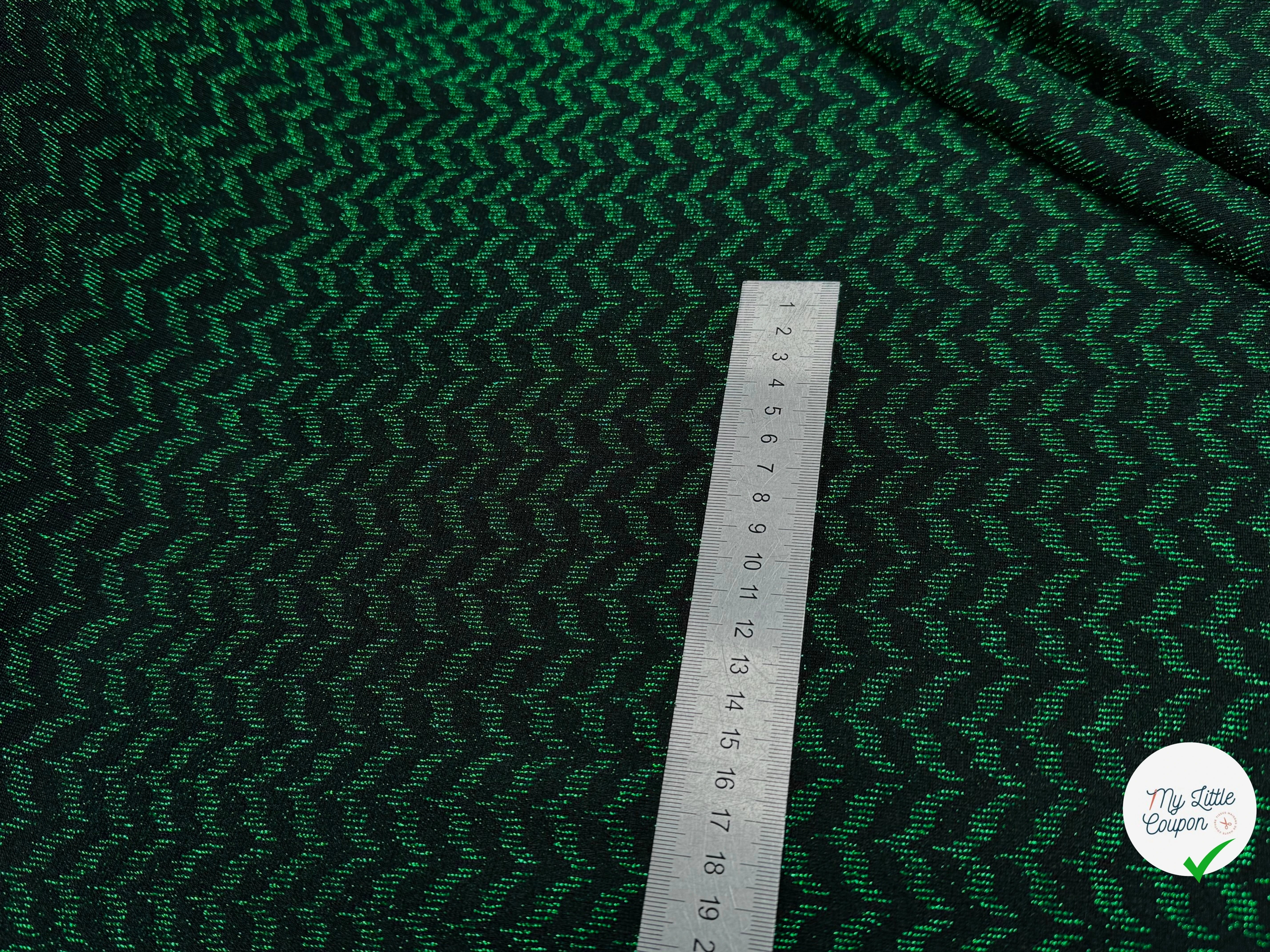 MAILLE FÊTE ULTRA STRETCH BRILLANT VERT - My Little Coupon
