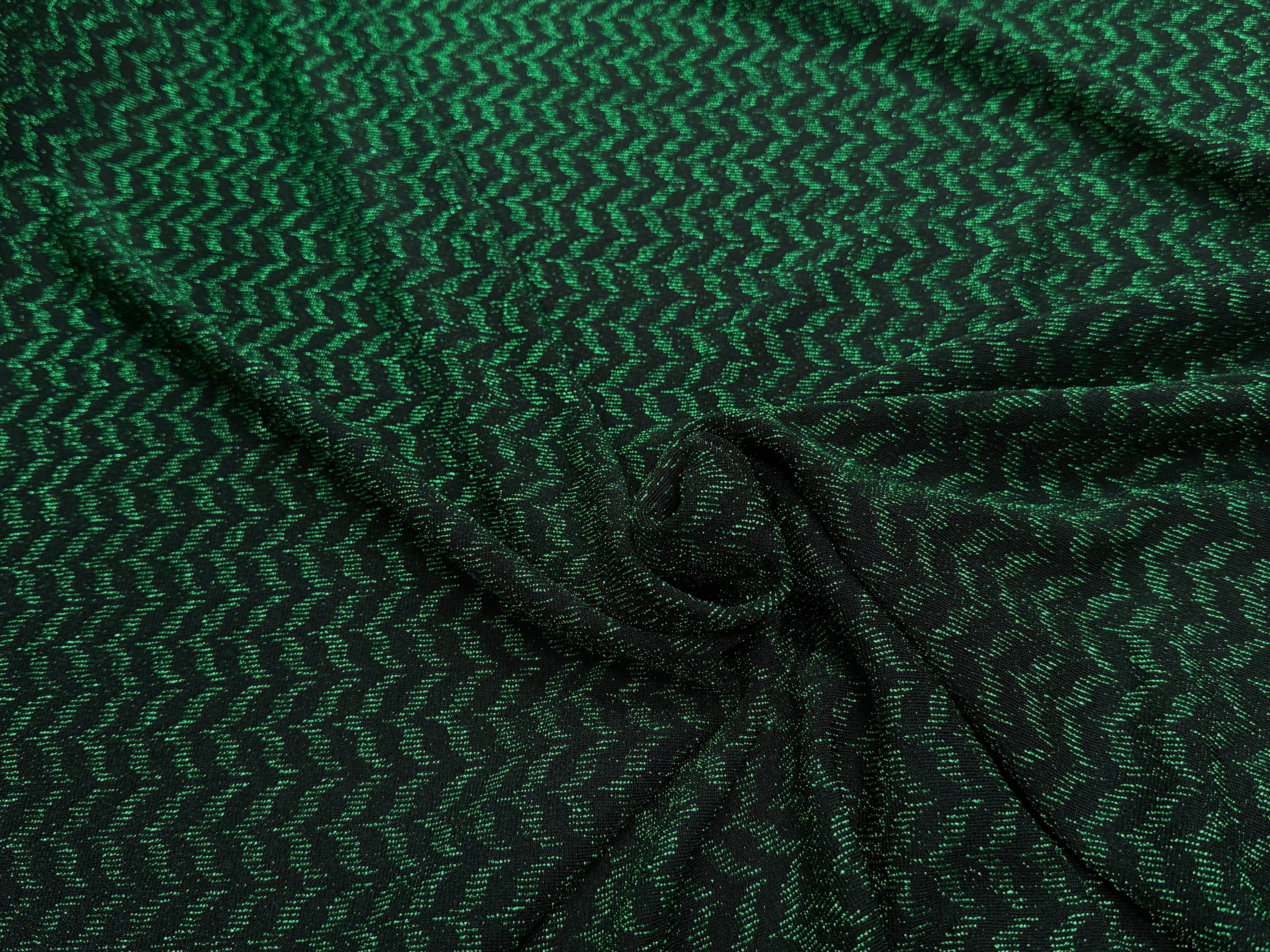 MAILLE FÊTE ULTRA STRETCH BRILLANT VERT - My Little Coupon