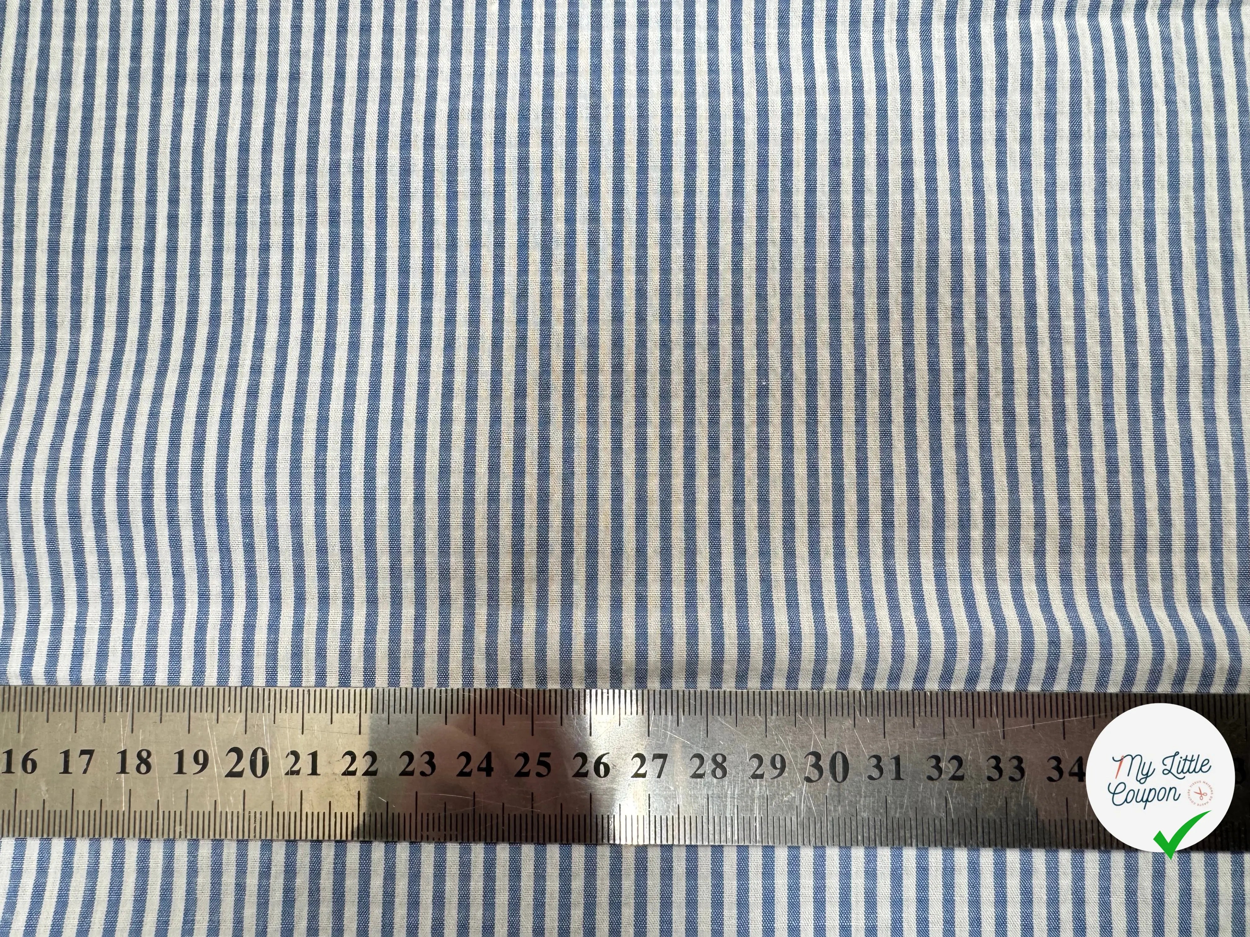 ( CHUTE) TISSU BLEU MARINE POPELINE - TOILE CARREAU MARINE (29) - My Little Coupon