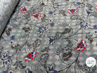 VISCOSE FLUIDE PRINCE DE GALLES IMPRIMÉ JOLIES FLEURS - My Little Coupon