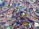VISCOSE PAISLEY BLEU MULTICO 140 CM - My Little Coupon