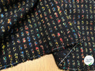 (CHUTE)LAINAGE MANTEAU MOTIF PEINTURE MULTICOLORES FOND NOIR - My Little Coupon