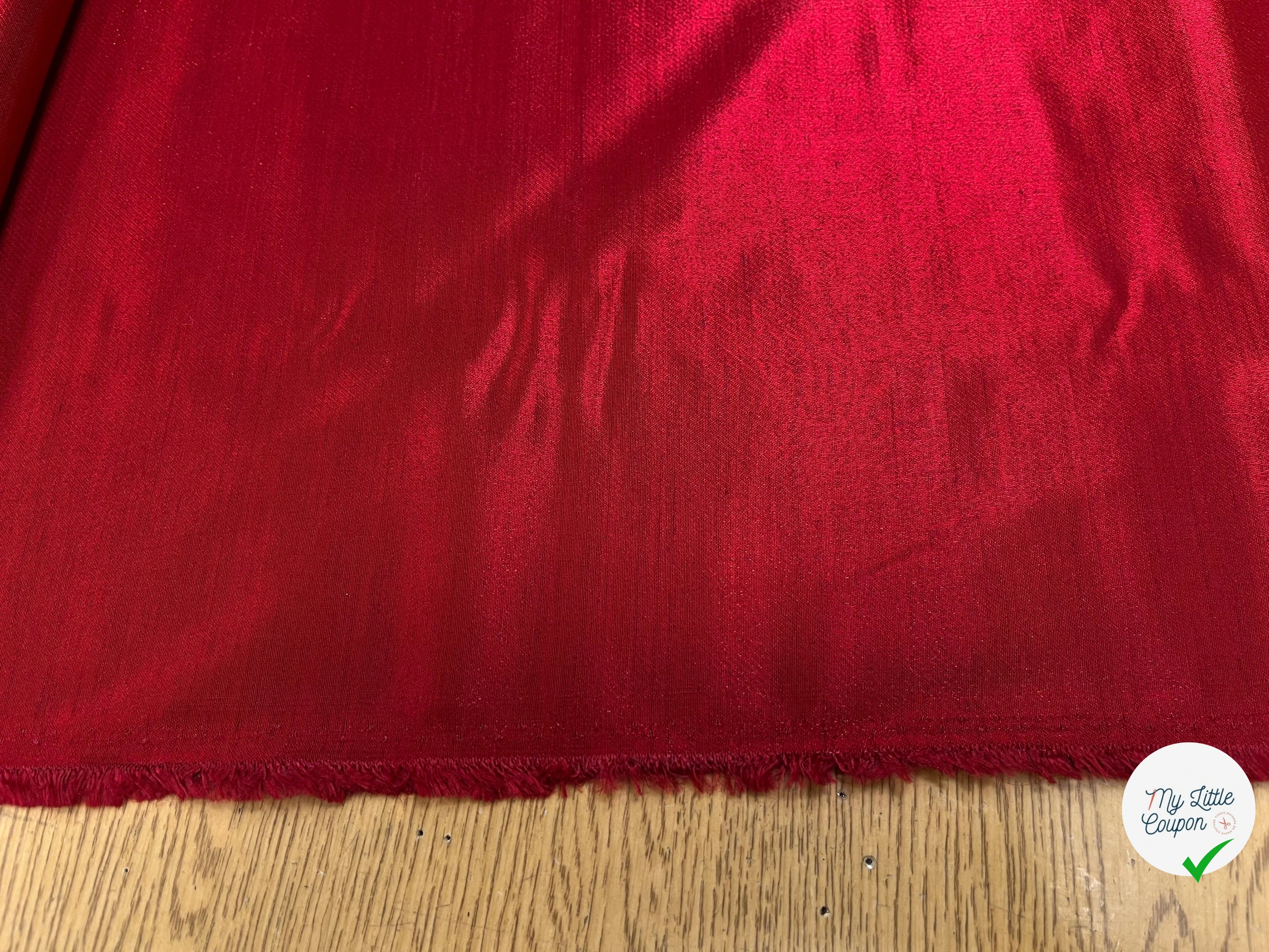 (CHUTE)MOIRÉ VISCOSE ROUGE - My Little Coupon