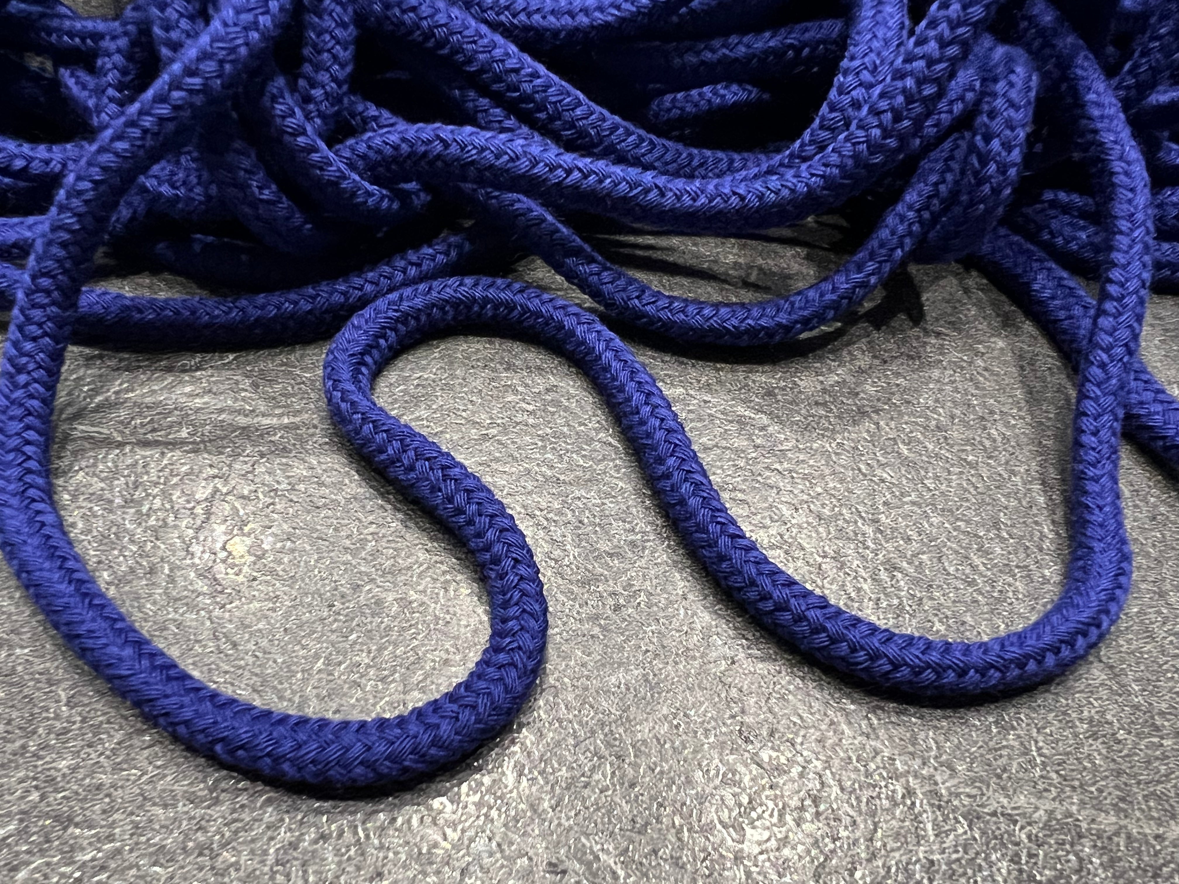 CORDON TRESSÉ ROND BLEU OUTREMER 5mm - My Little Coupon