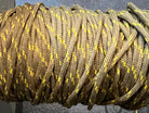 CORDON TRESSÉ ROND SABLE ET JAUNE 3mm - My Little Coupon