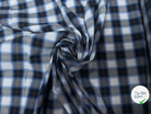 COTON A CARREAUX BLANC BLEU ET GRIS - My Little Coupon