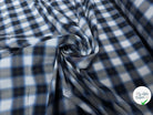 COTON A CARREAUX BLANC BLEU ET GRIS - My Little Coupon