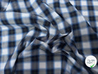 COTON A CARREAUX BLANC BLEU ET GRIS - My Little Coupon