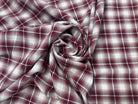 COTON A CARREAUX ROUGE BLANC BORDEAUX - My Little Coupon
