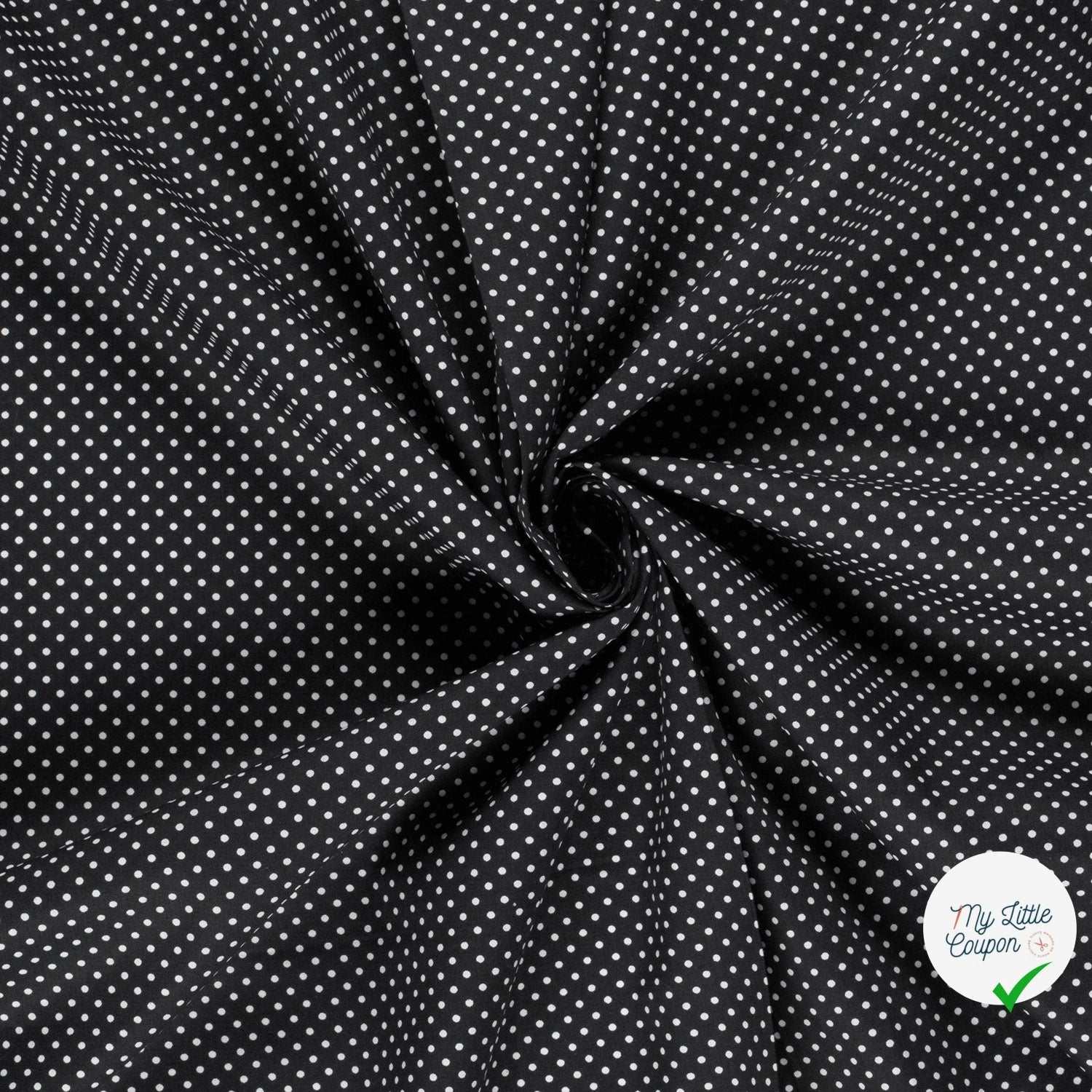 COTON À POIS PETITE TAILLE NOIR - My Little Coupon