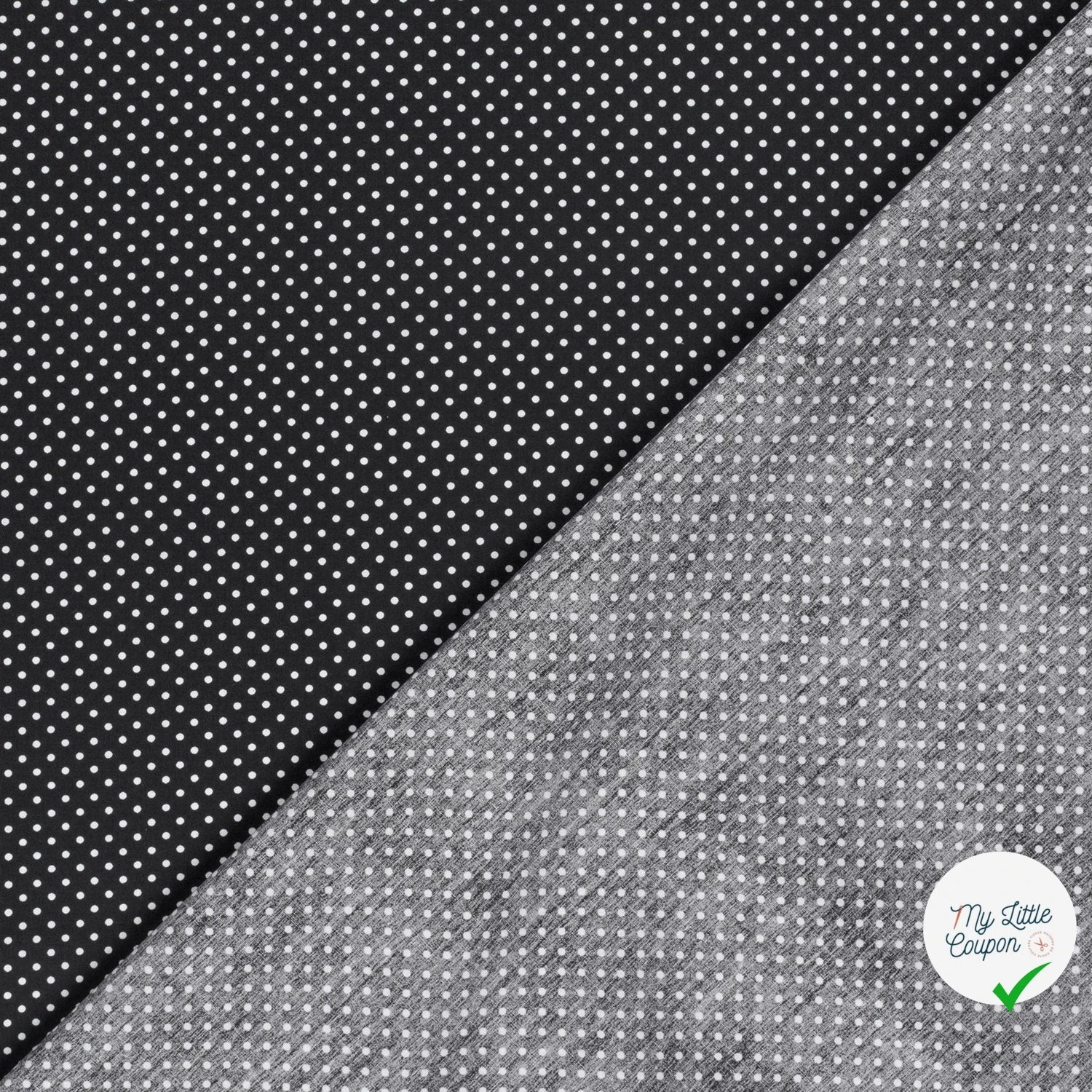 COTON À POIS PETITE TAILLE NOIR - My Little Coupon