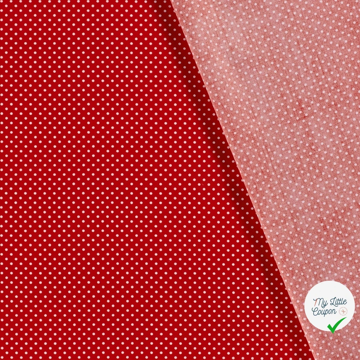 COTON À POIS PETITE TAILLE ROUGE - My Little Coupon