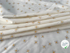 COTON BÉBÉ 120 FILS FLEURS FOND BLANC - My Little Coupon