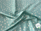COTON BÉBÉ 120 FILS FLEURS FOND BLEU - My Little Coupon