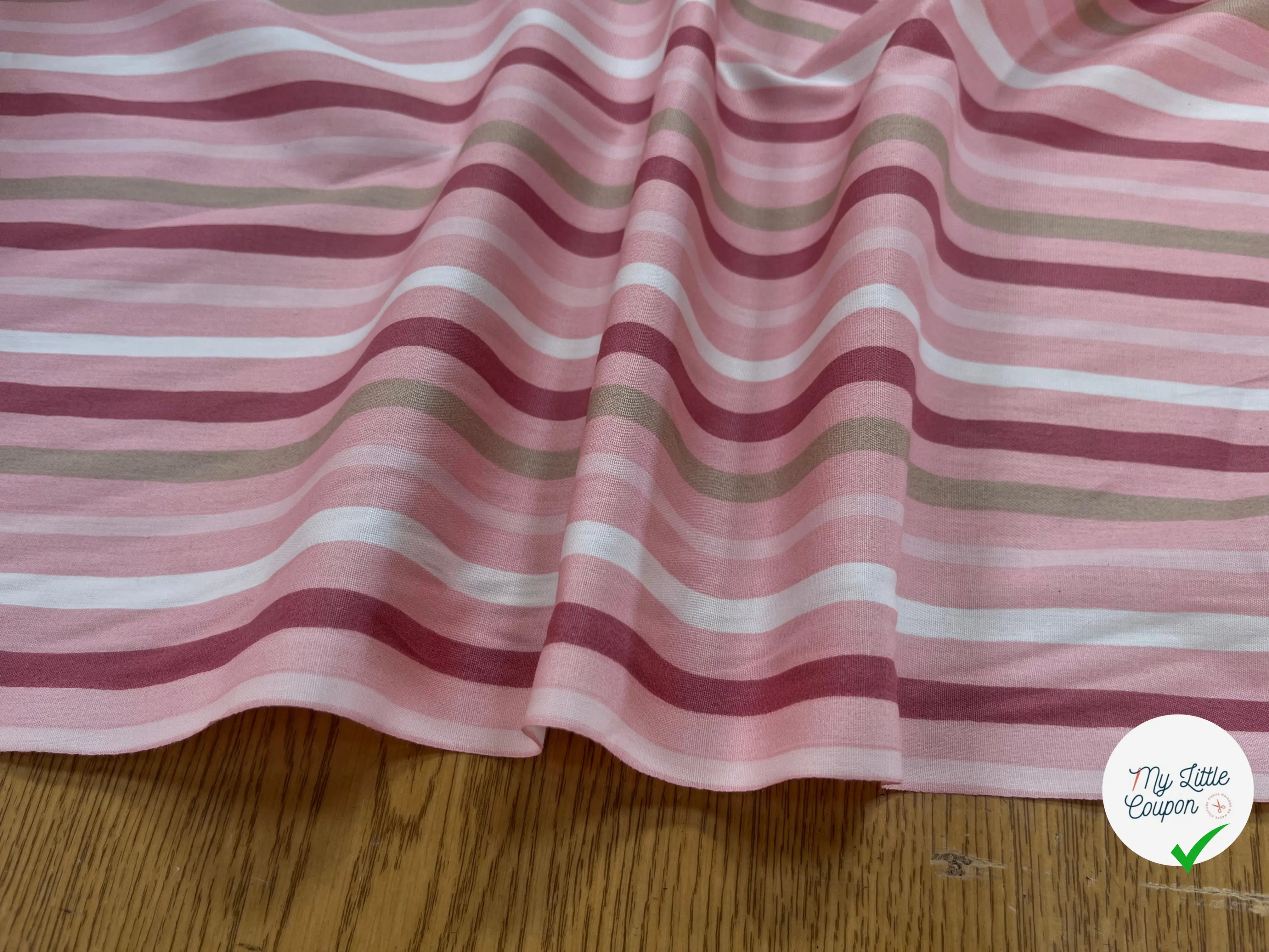 COTON BÉBÉ 120 FILS MOTIF TRANSAT ROSE - My Little Coupon