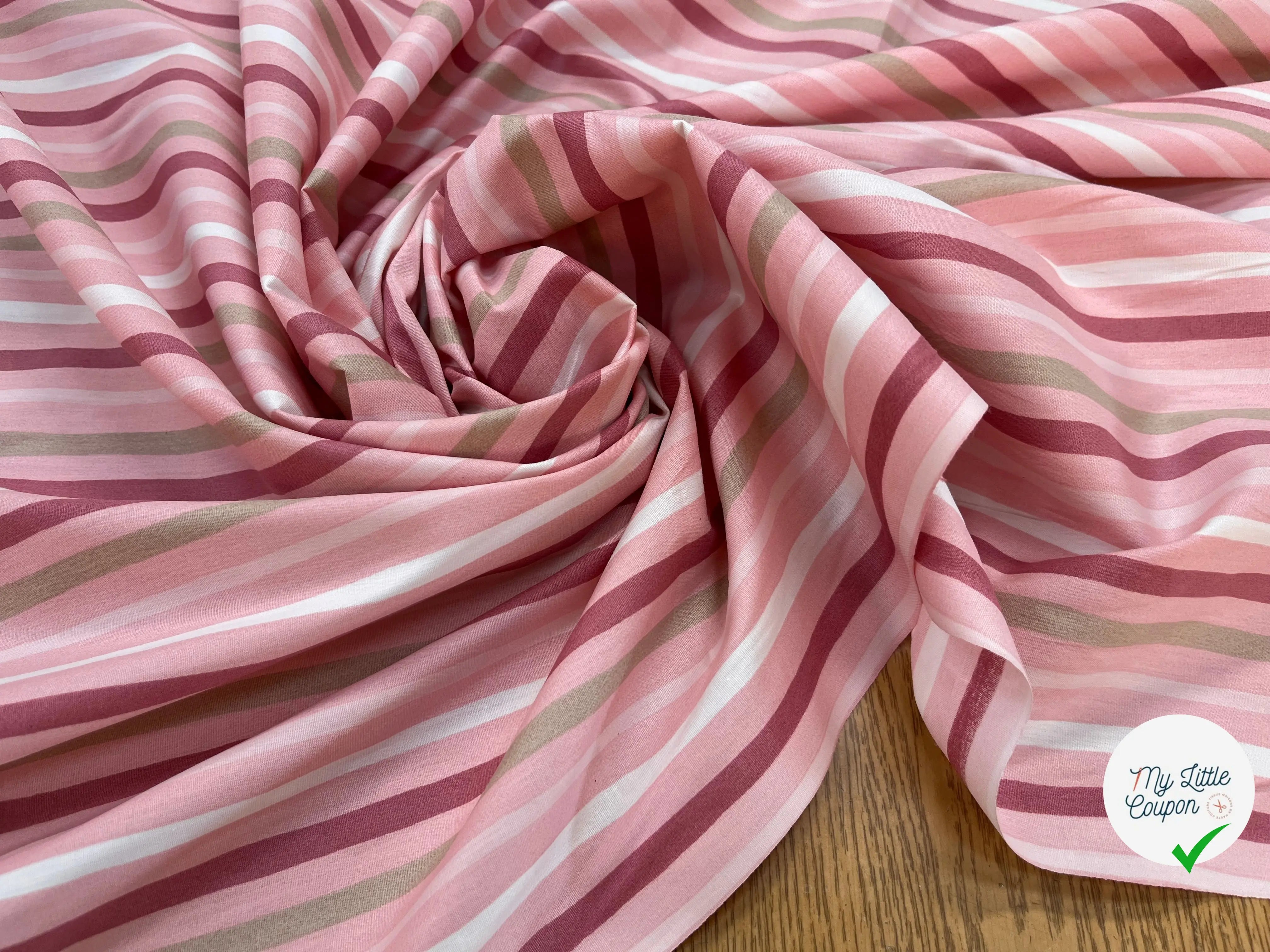 COTON BÉBÉ 120 FILS MOTIF TRANSAT ROSE - My Little Coupon