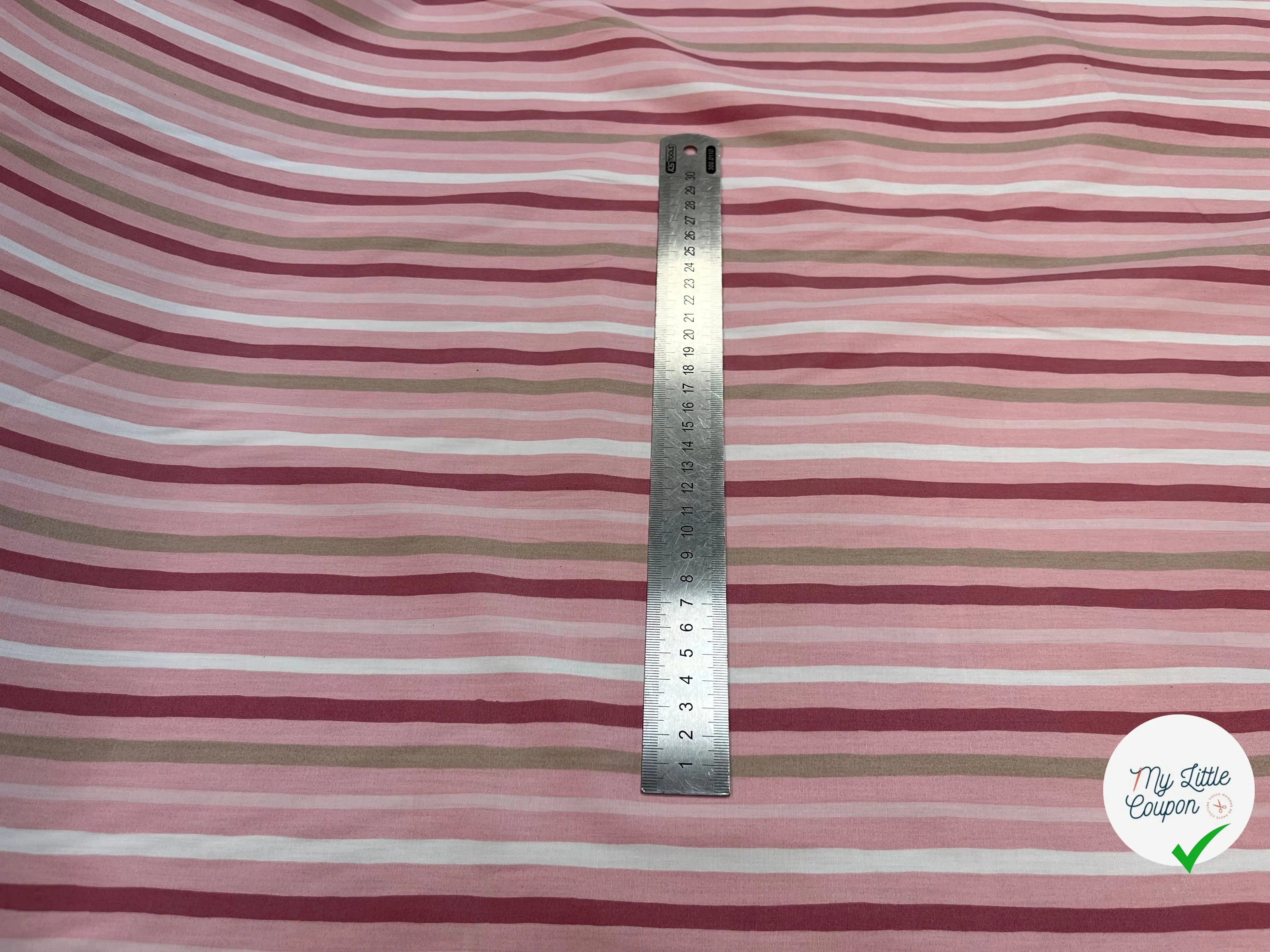 COTON BÉBÉ 120 FILS MOTIF TRANSAT ROSE - My Little Coupon