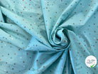 COTON BÉBÉ 120 FILS ROSE MOTIF ETOILE BLEU - My Little Coupon