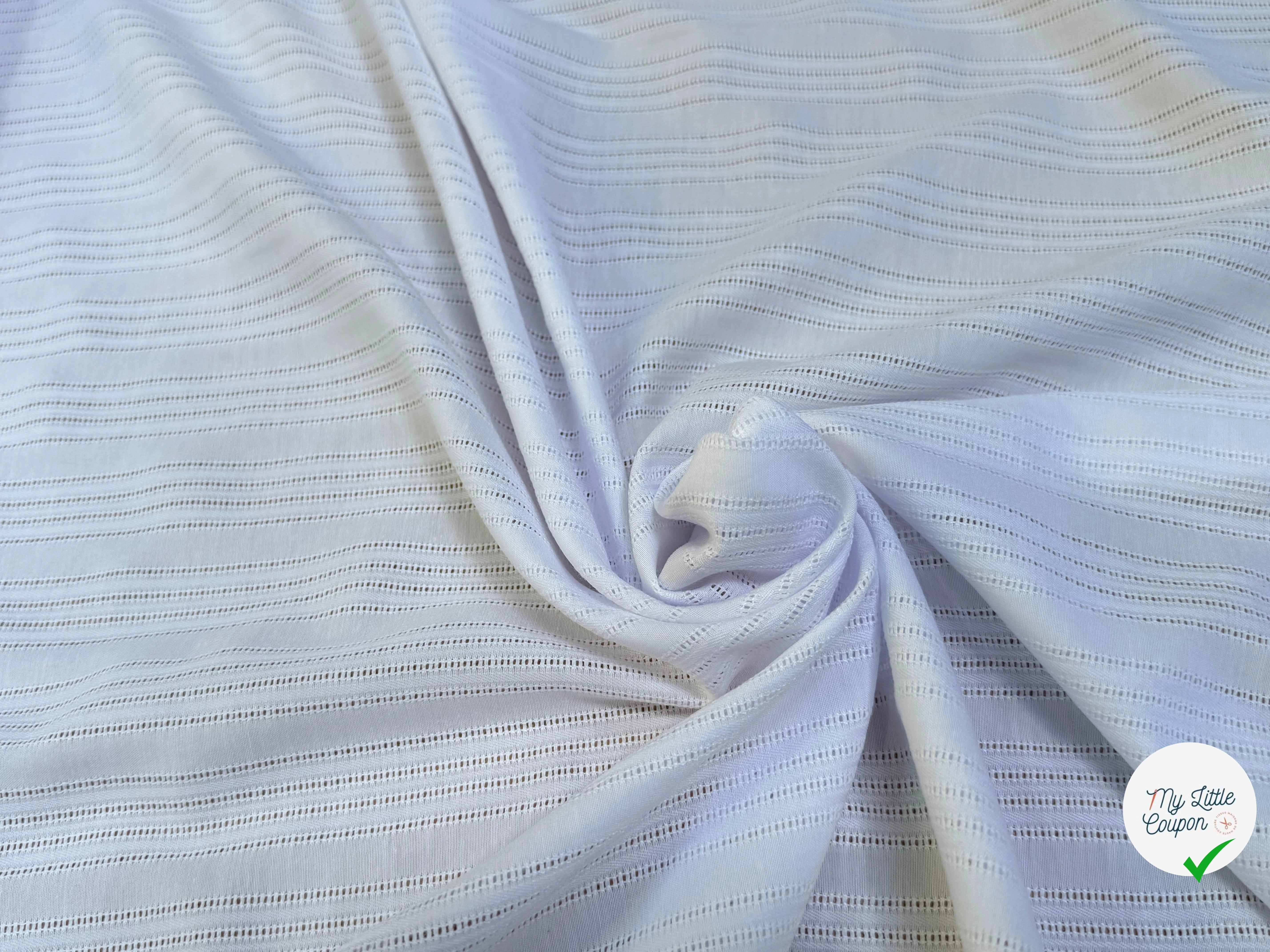 COTON BRODÉ MAGNIFIQUE BLANC - My Little Coupon