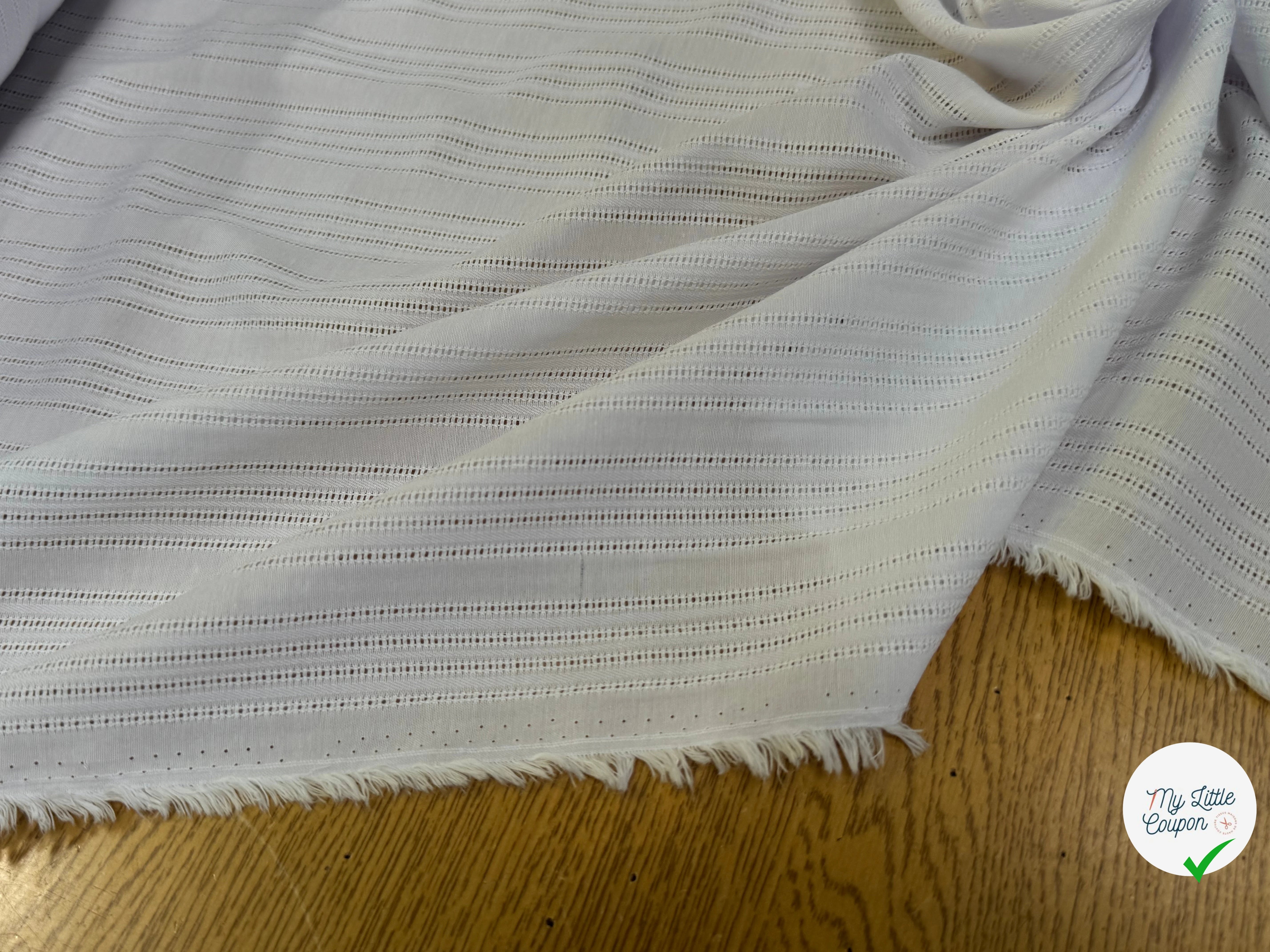 COTON BRODÉ MAGNIFIQUE BLANC - My Little Coupon