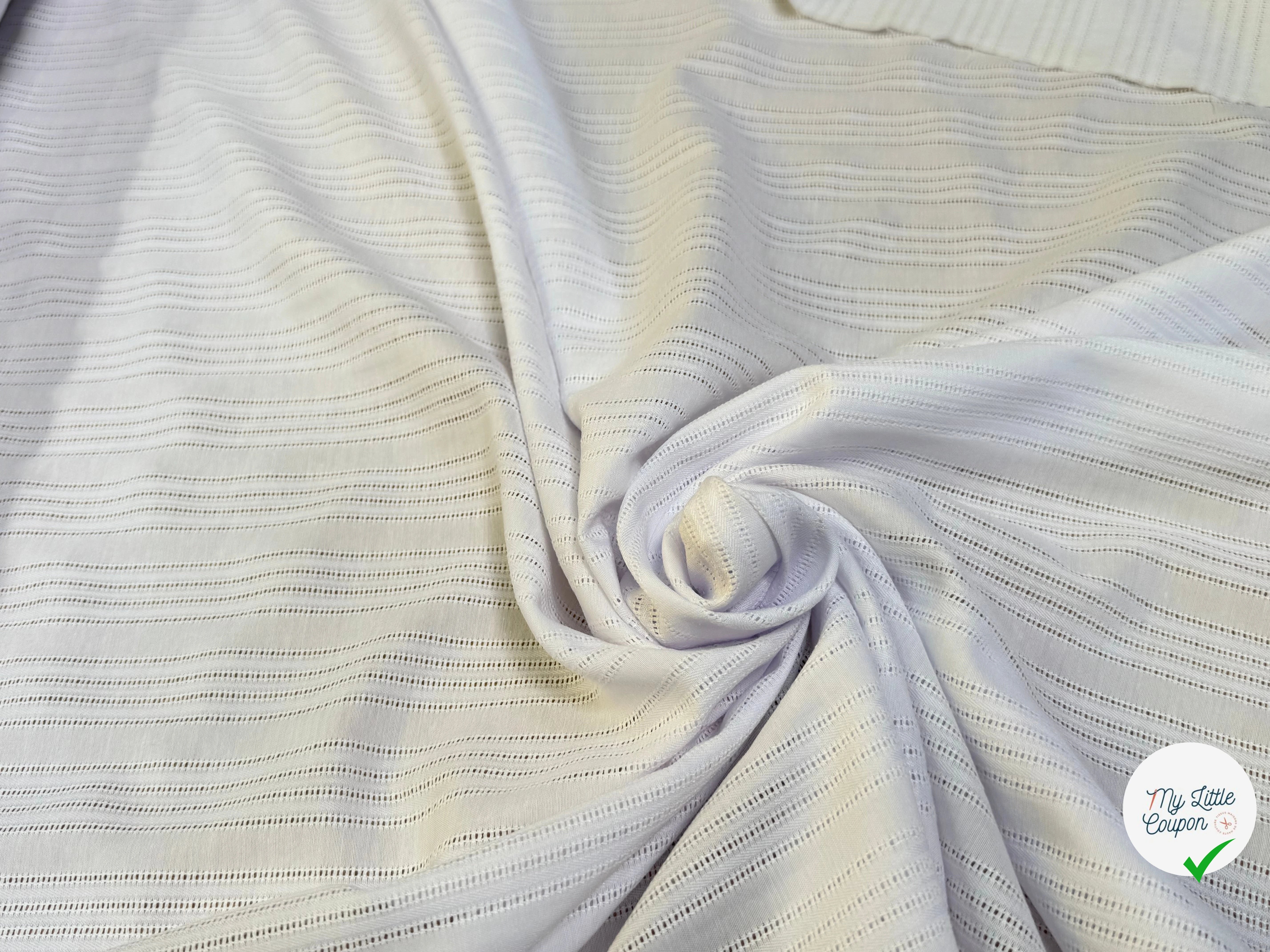 COTON BRODÉ MAGNIFIQUE BLANC - My Little Coupon