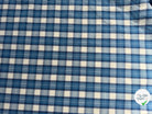 COTON CHEMISE CARREAUX DIVERS BLEU - My Little Coupon