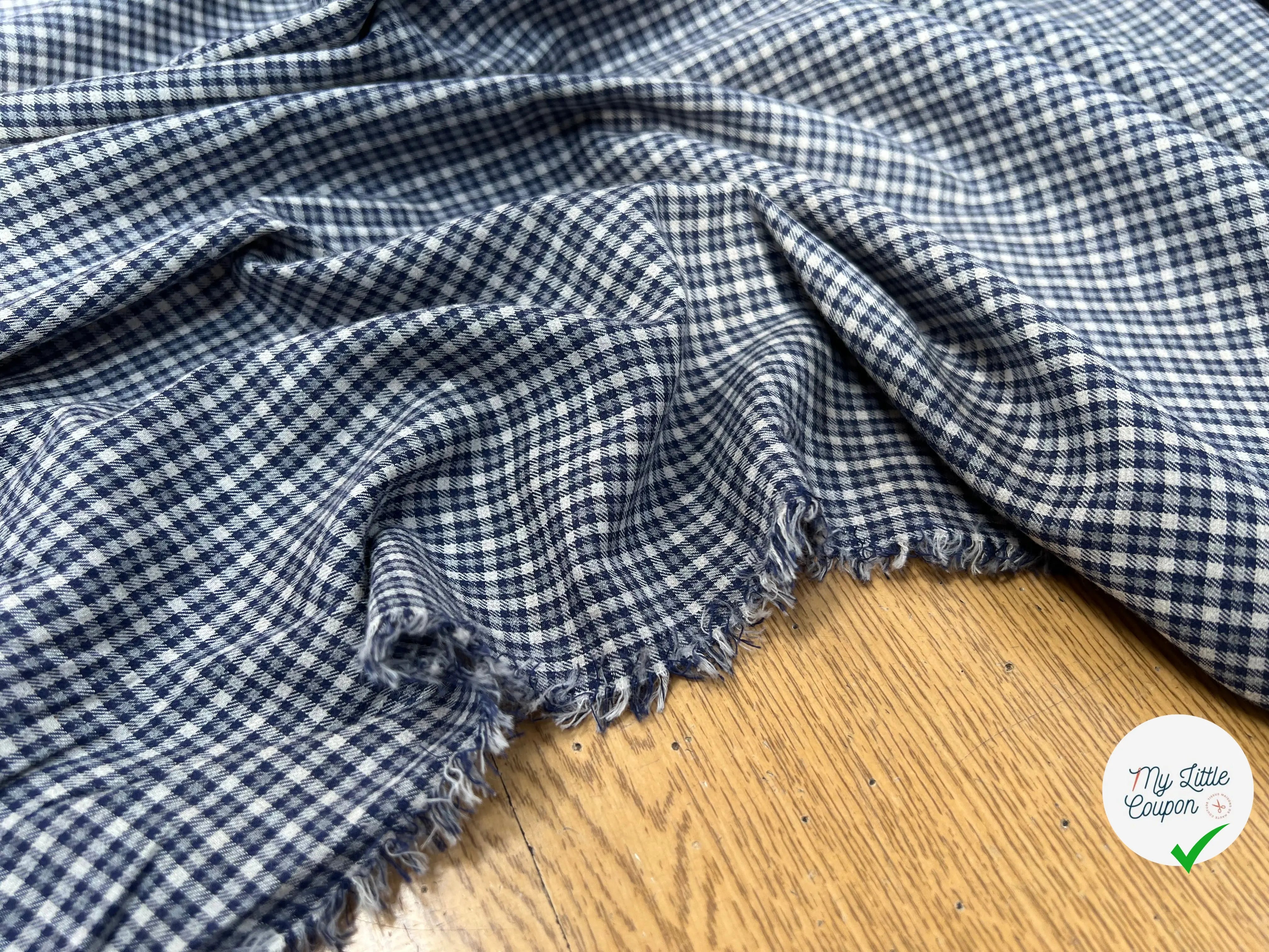 COTON CHEMISE CARREAUX DOUX LEGEREMENT DUVETEUX - My Little Coupon