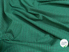 COTON CHEMISE CARREAUX NOIR FOND VERT - My Little Coupon
