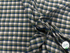 CAMISA DE ALGODÓN A CUADROS VERDE AMARILLO - My Little Coupon
