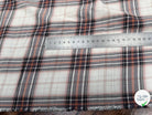 COTON CHEMISE DUVETEUX ÉCRU À CARREAUX MULTICOLORS - My Little Coupon