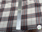 COTON CHEMISE DUVETEUX ÉCRU À CARREAUX MULTICOLORS - My Little Coupon
