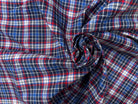 COTON CHEMISE ECOSSAIS BLEU ROUGE - My Little Coupon