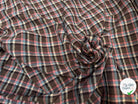 COTON CHEVRONS CARREAUX BLEU ET ROSE - My Little Coupon