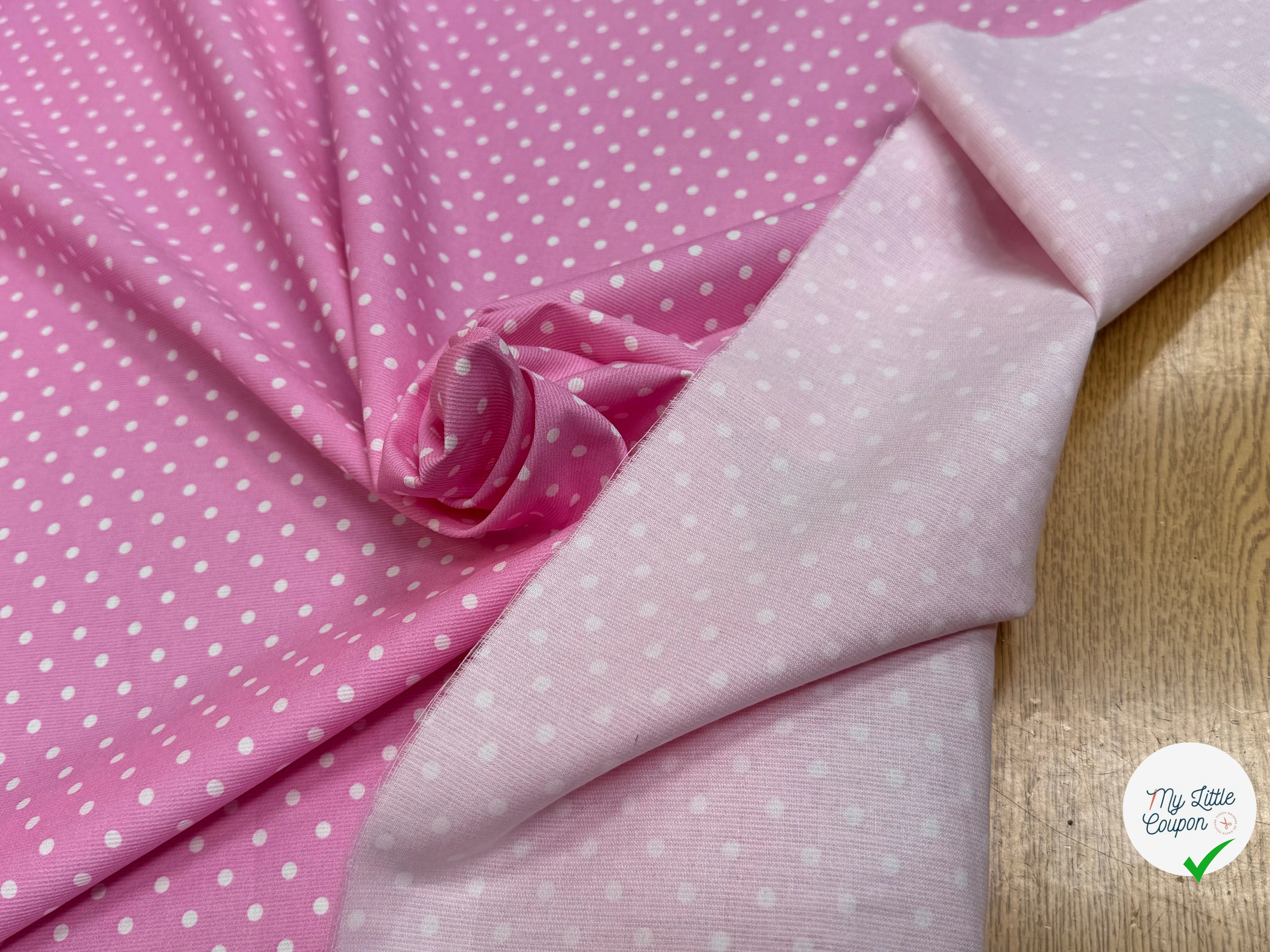 COTON  COTELÉ ROSE À POIS - My Little Coupon