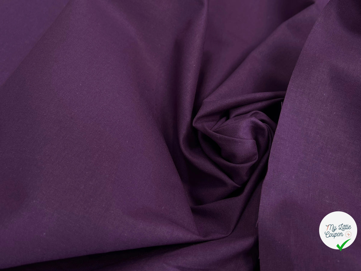 COTON CRETONNE JEKYLL AUBERGINE 364 - My Little Coupon