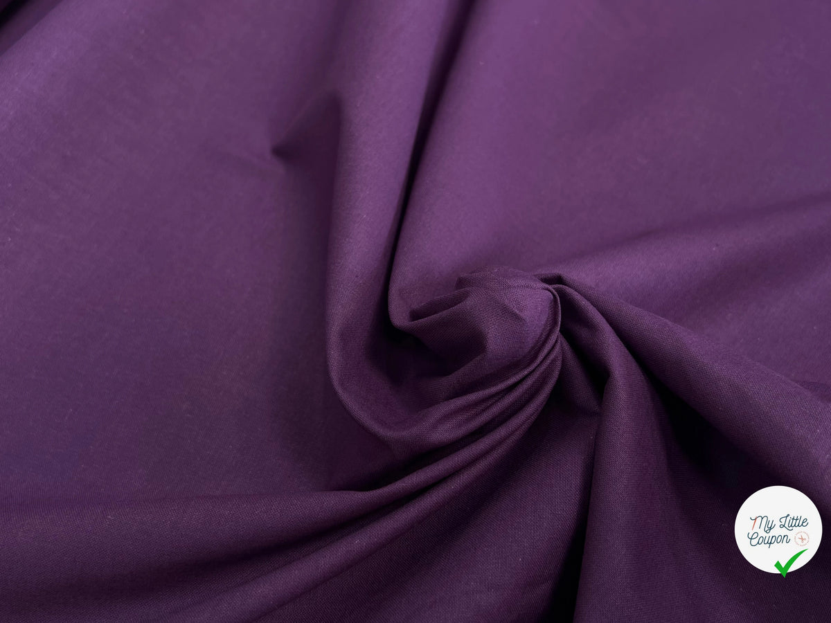 COTON CRETONNE JEKYLL AUBERGINE 364 - My Little Coupon