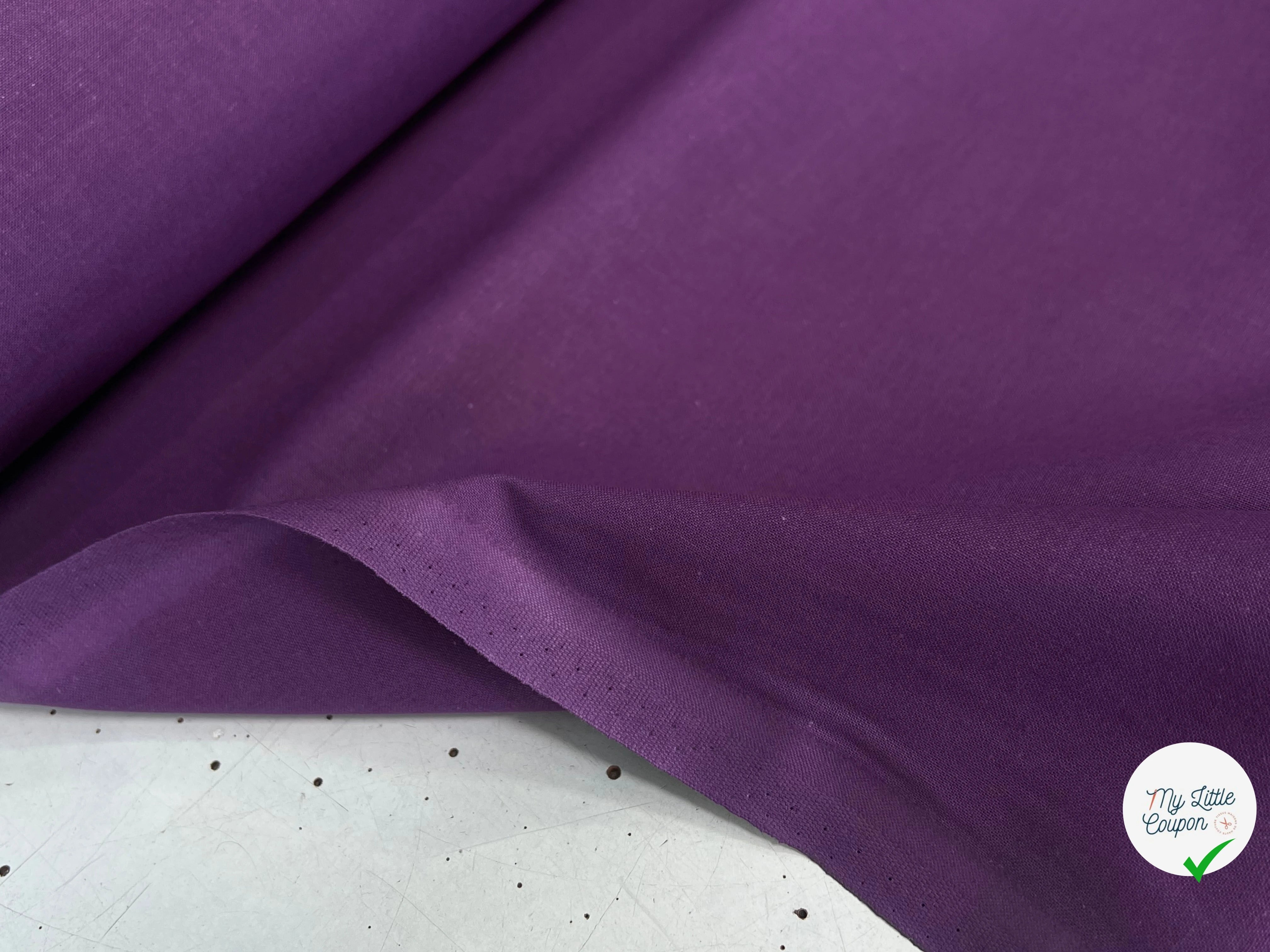 COTON CRETONNE JEKYLL AUBERGINE 364 - My Little Coupon