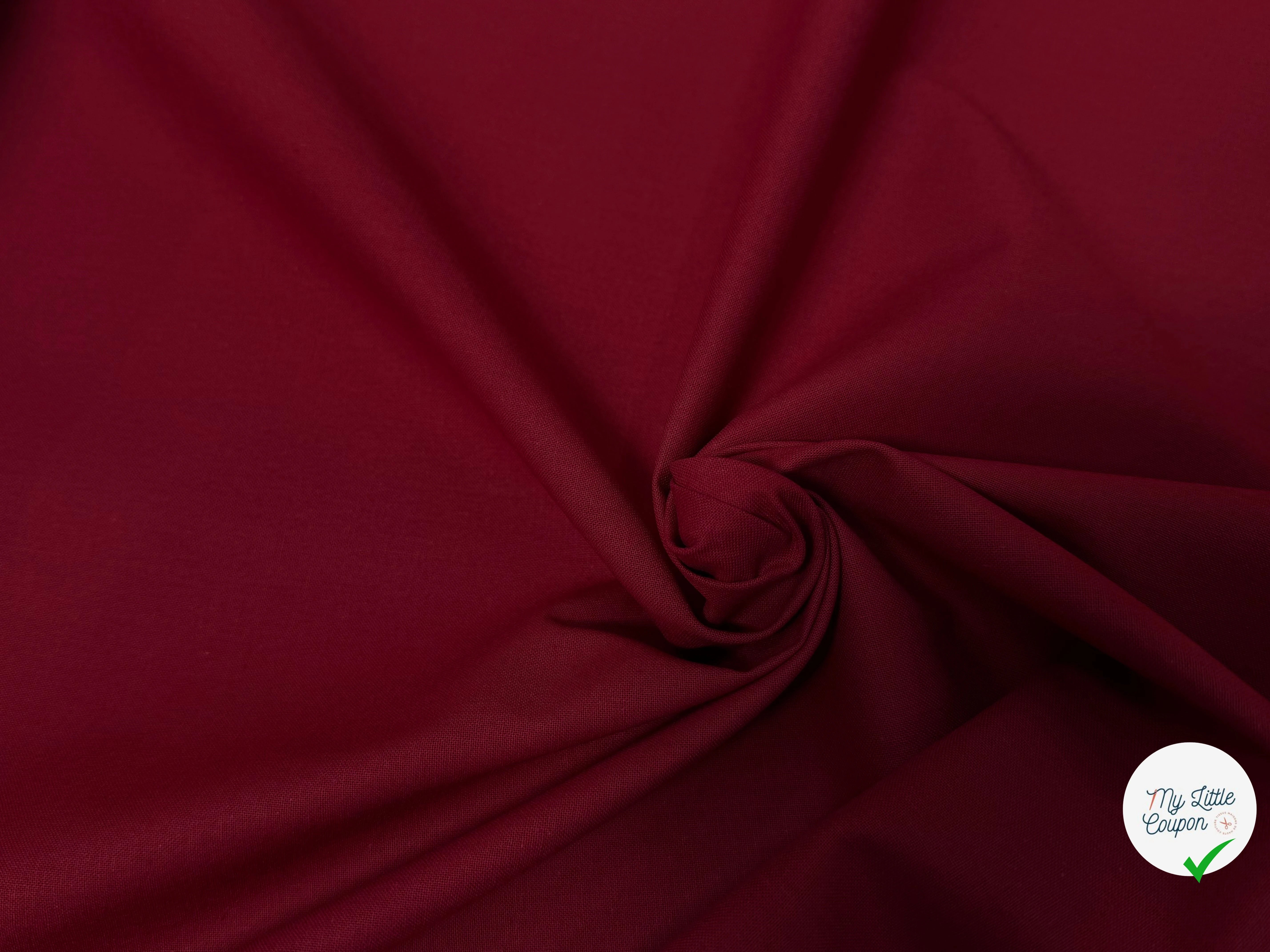 COTON CRETONNE JEKYLL BORDEAUX 243 - My Little Coupon