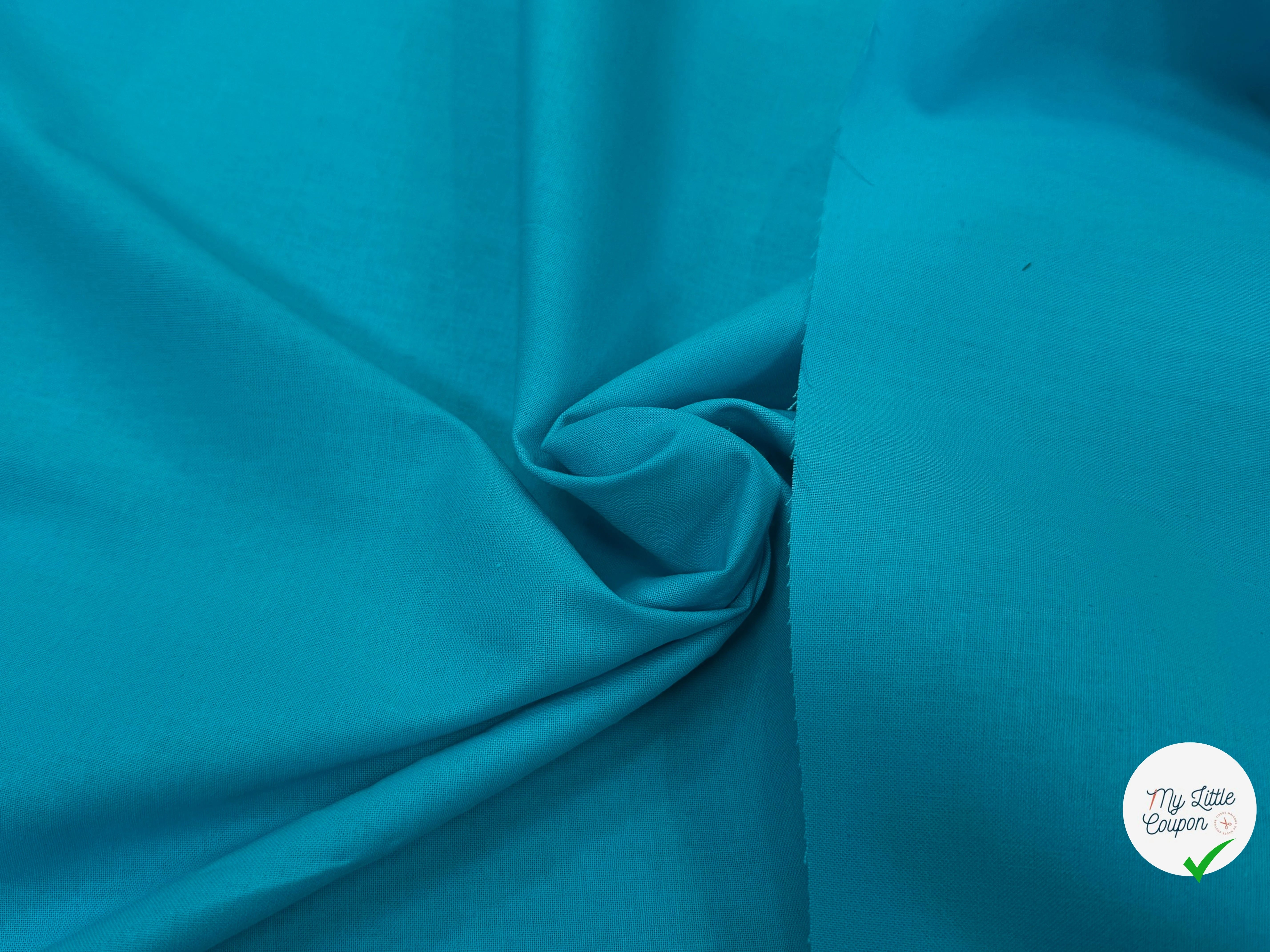 COTON CRETONNE JEKYLL TURQUOISE 245 - My Little Coupon