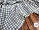 COTON DAMIER TRAPPEUR ARDOISE - My Little Coupon