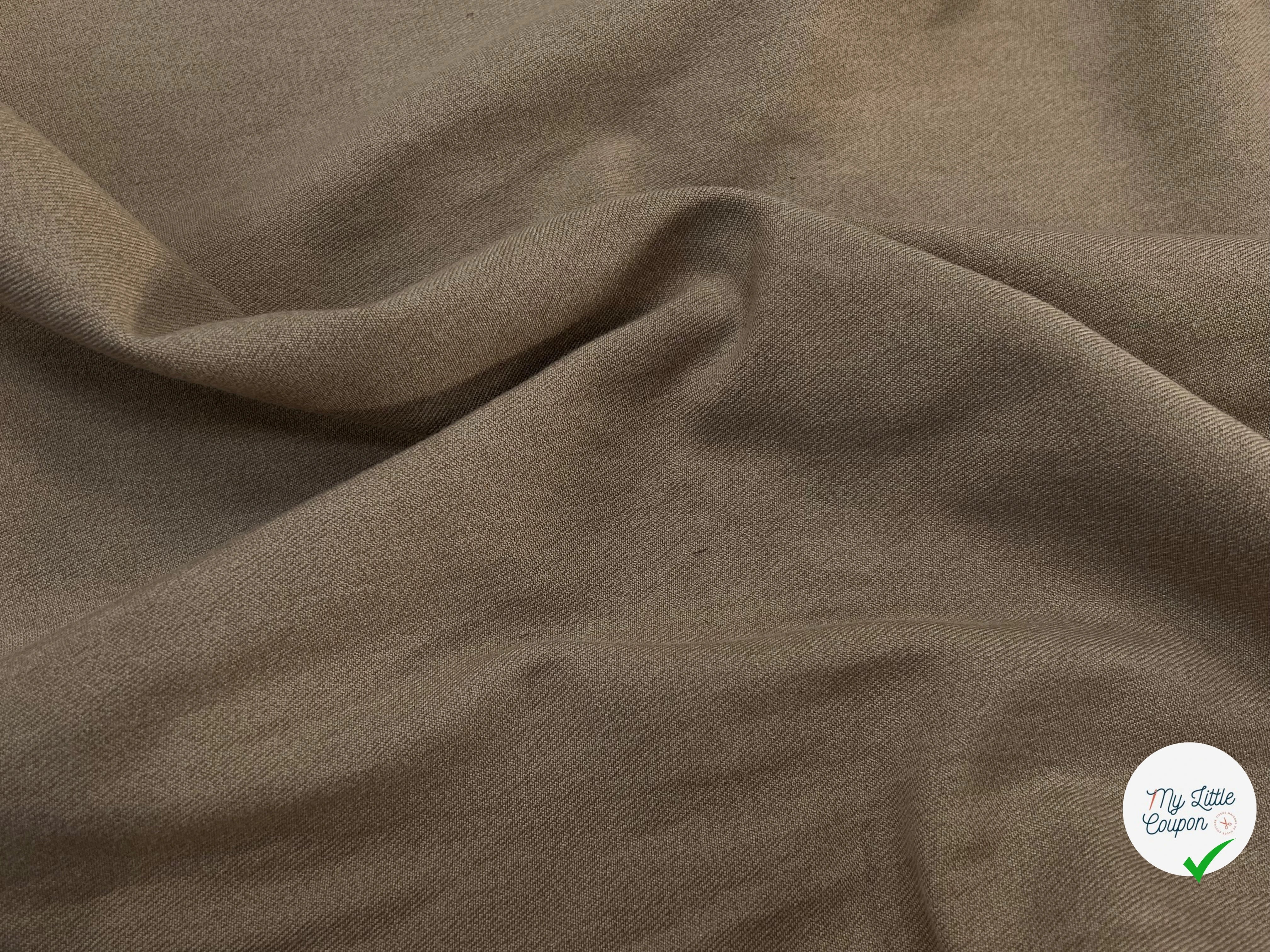 COTON DENIM PRESTIGE BEIGE SAND 100% COTON - My Little Coupon