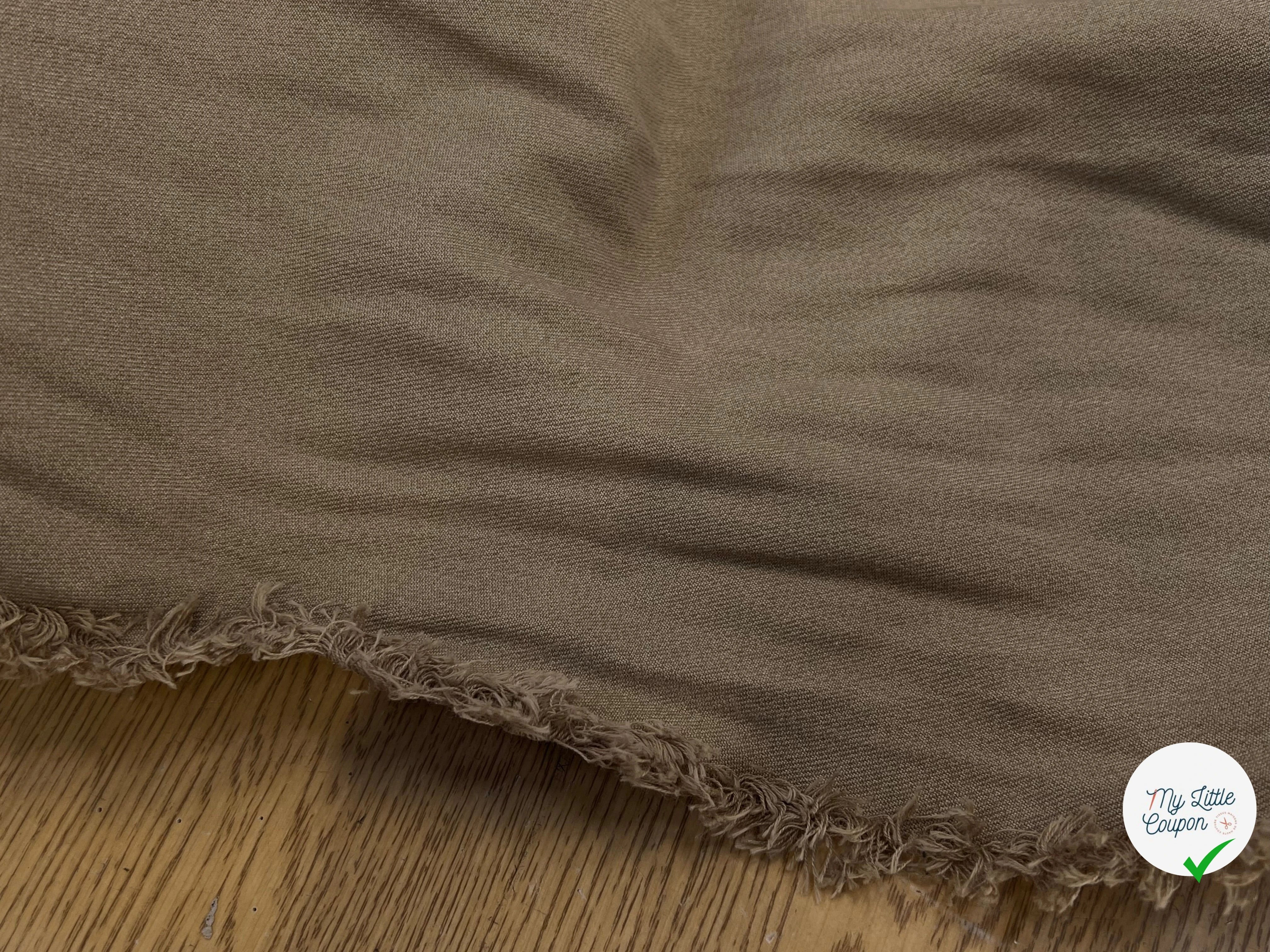 COTON DENIM PRESTIGE BEIGE SAND 100% COTON - My Little Coupon