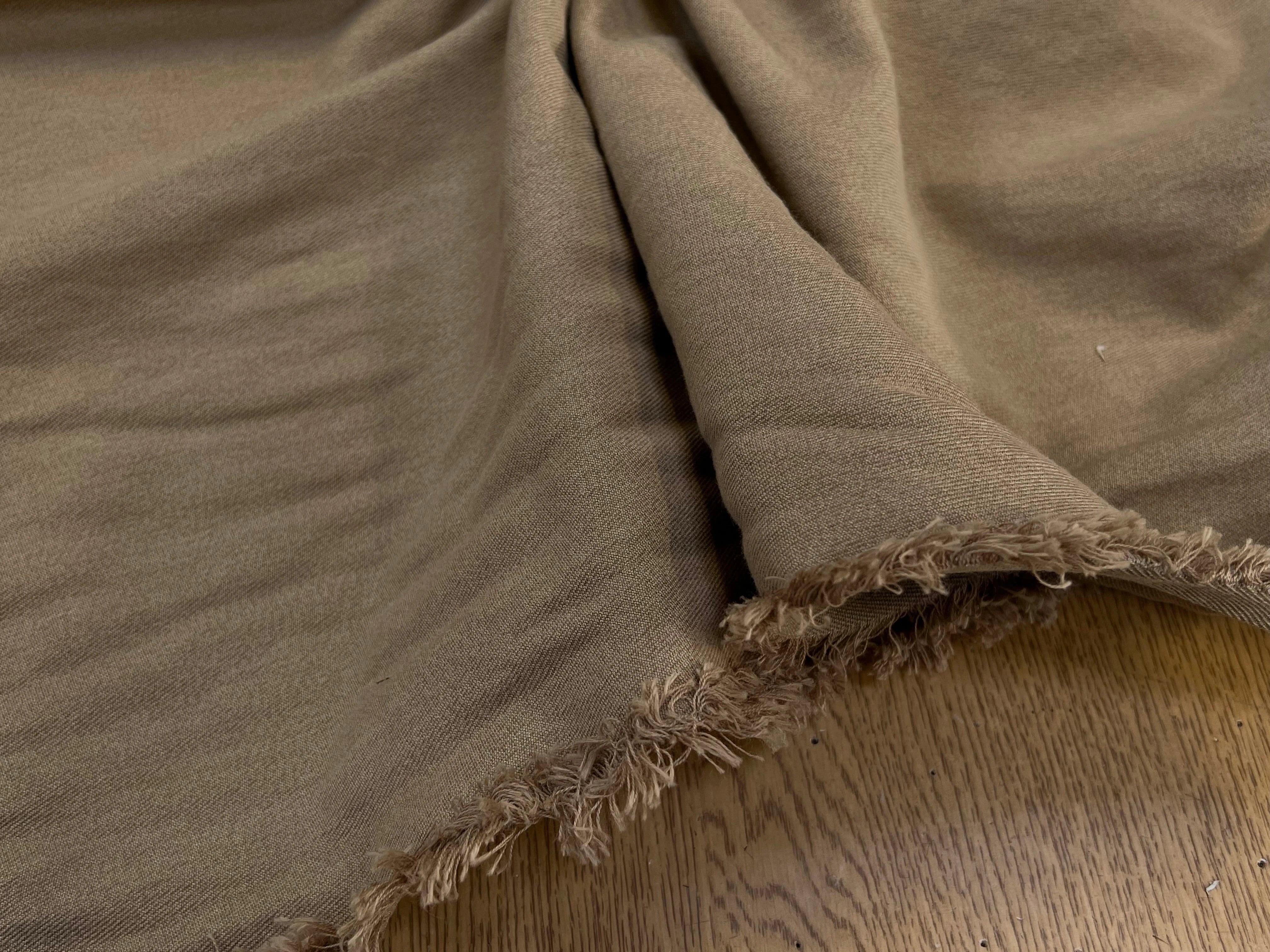 COTON DENIM PRESTIGE BEIGE SAND 100% COTON - My Little Coupon