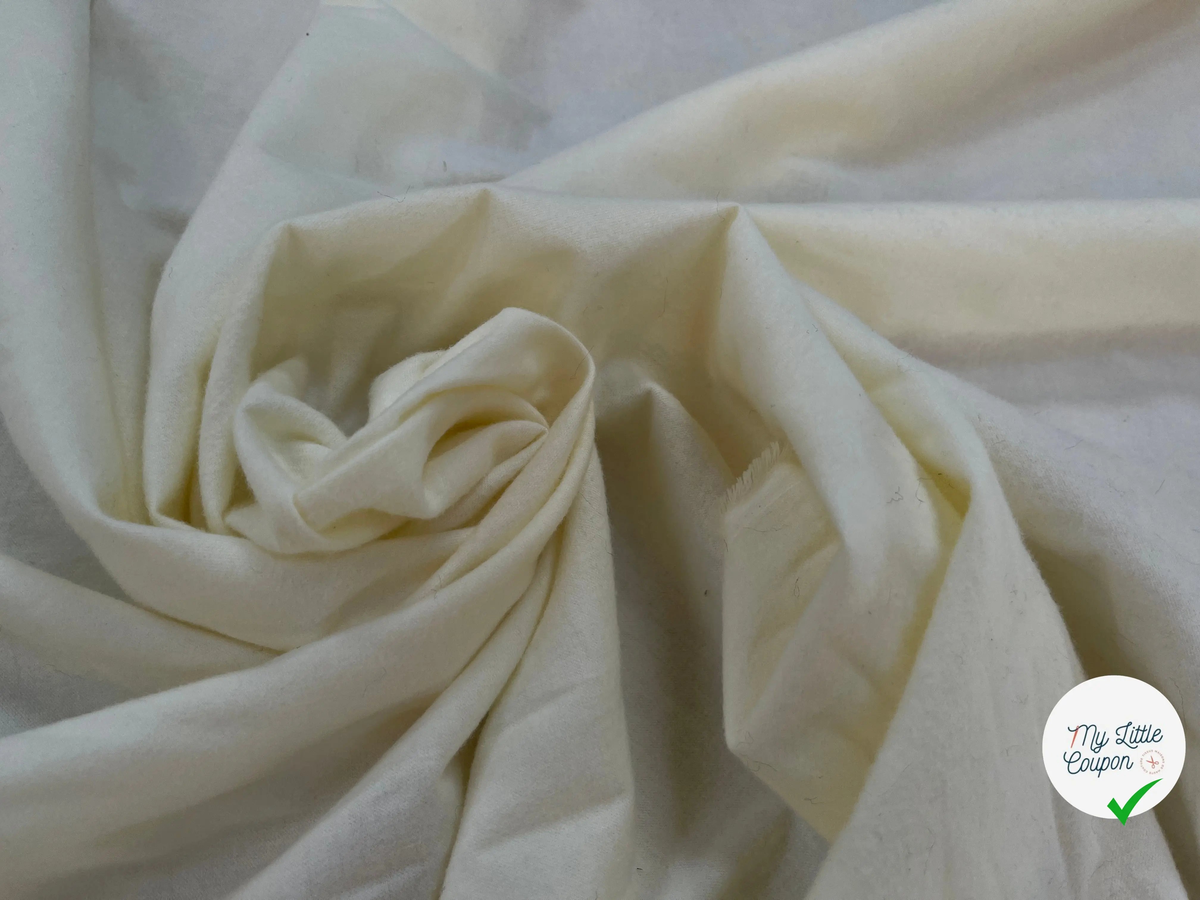COTON DUVETEUX BLANC CASSÉ - My Little Coupon