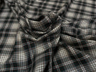 COTON DUVETEUX CARREAUX MUTICLORE TOUCHE DE VERT ANGLAIS - My Little Coupon