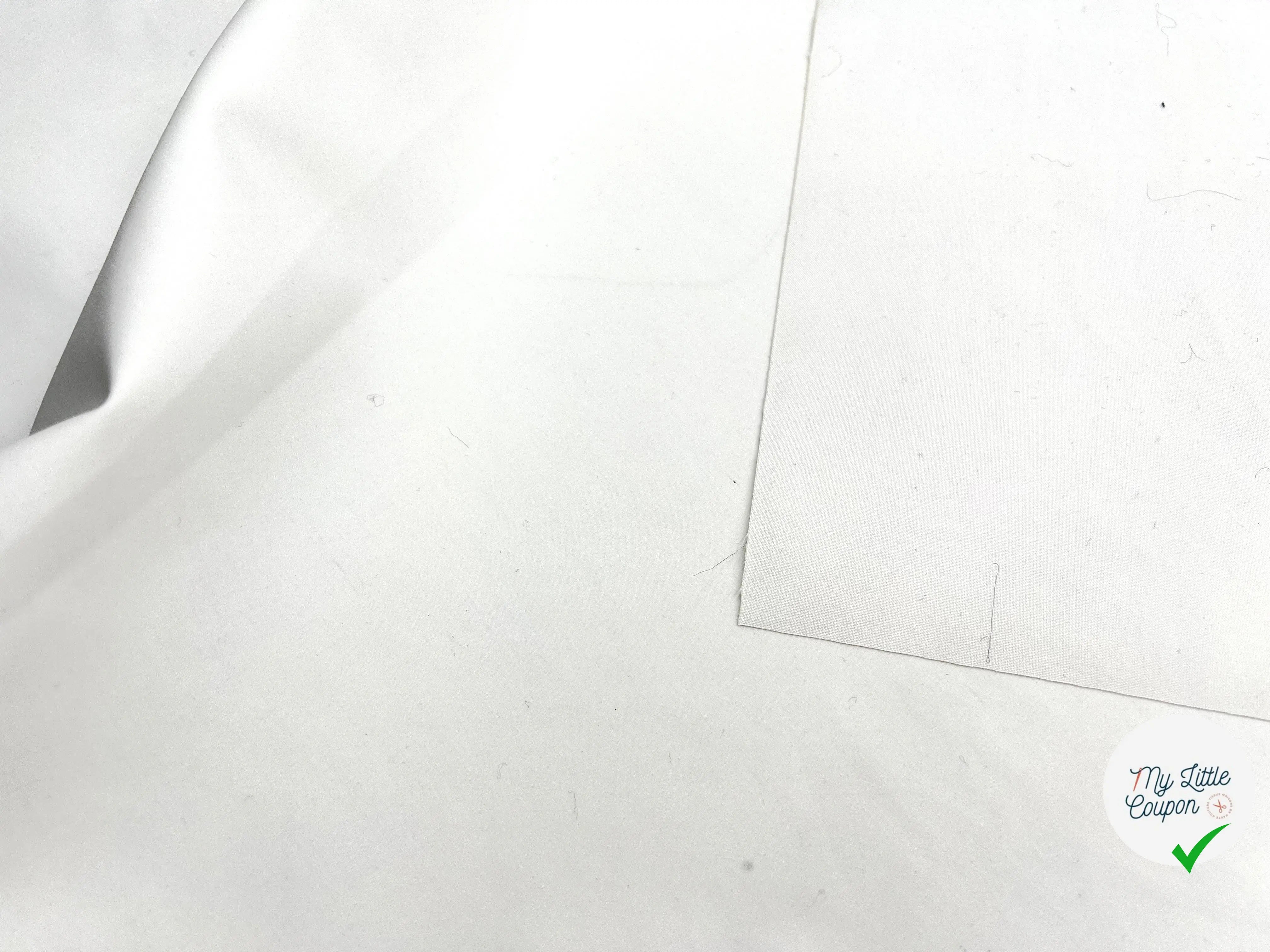 COTON ENDUIT BLANC - My Little Coupon - tissu - coudre