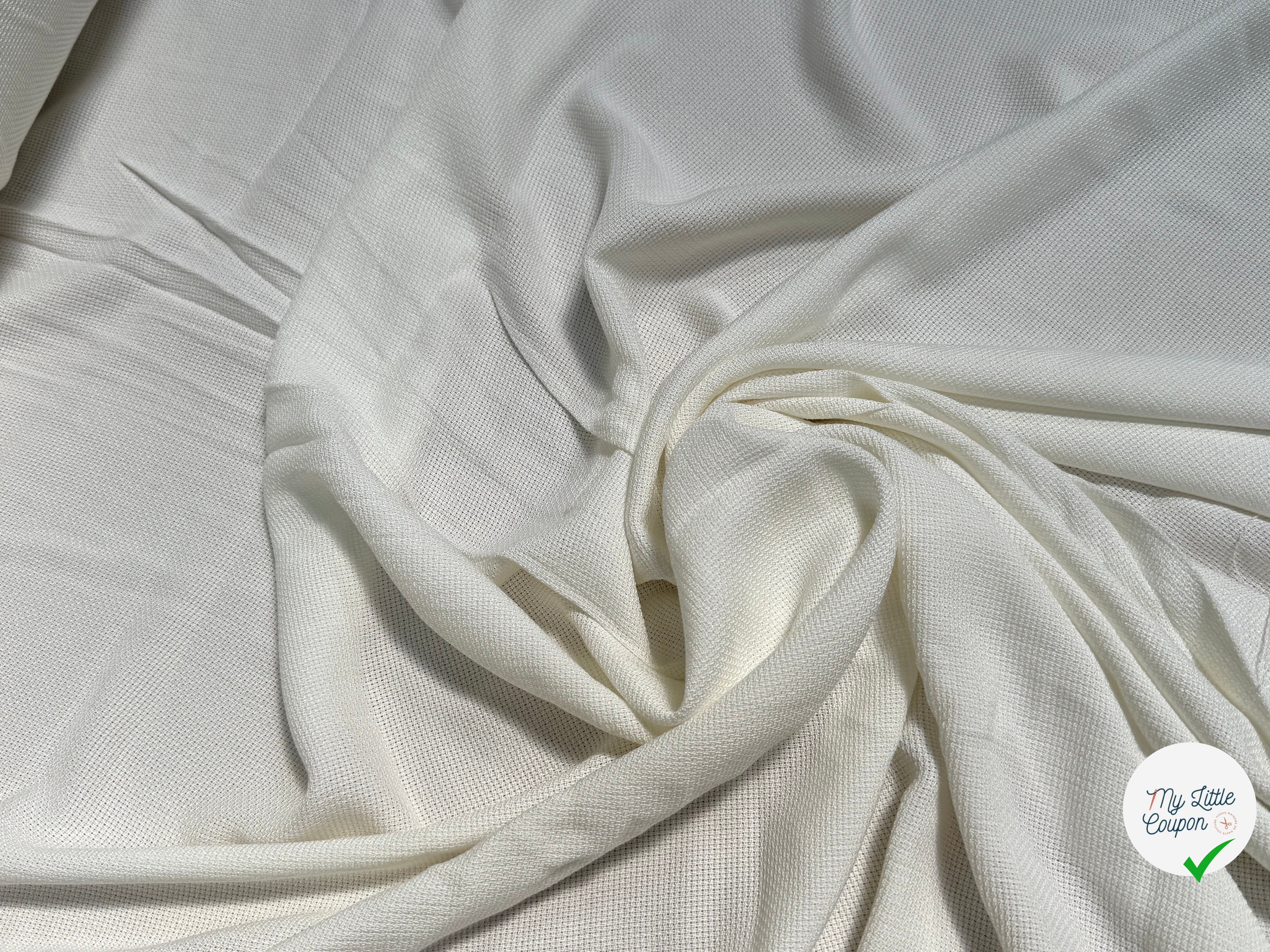 COTON ESPRIT PIQUÉ RESPIRANT BLANC - My Little Coupon