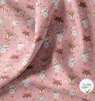 COTON IMPRIMÉ ANIBEL ROSE / MARRON - My Little Coupon