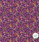 COTON IMPRIMÉ BIBURY VIOLET / JAUNE - My Little Coupon